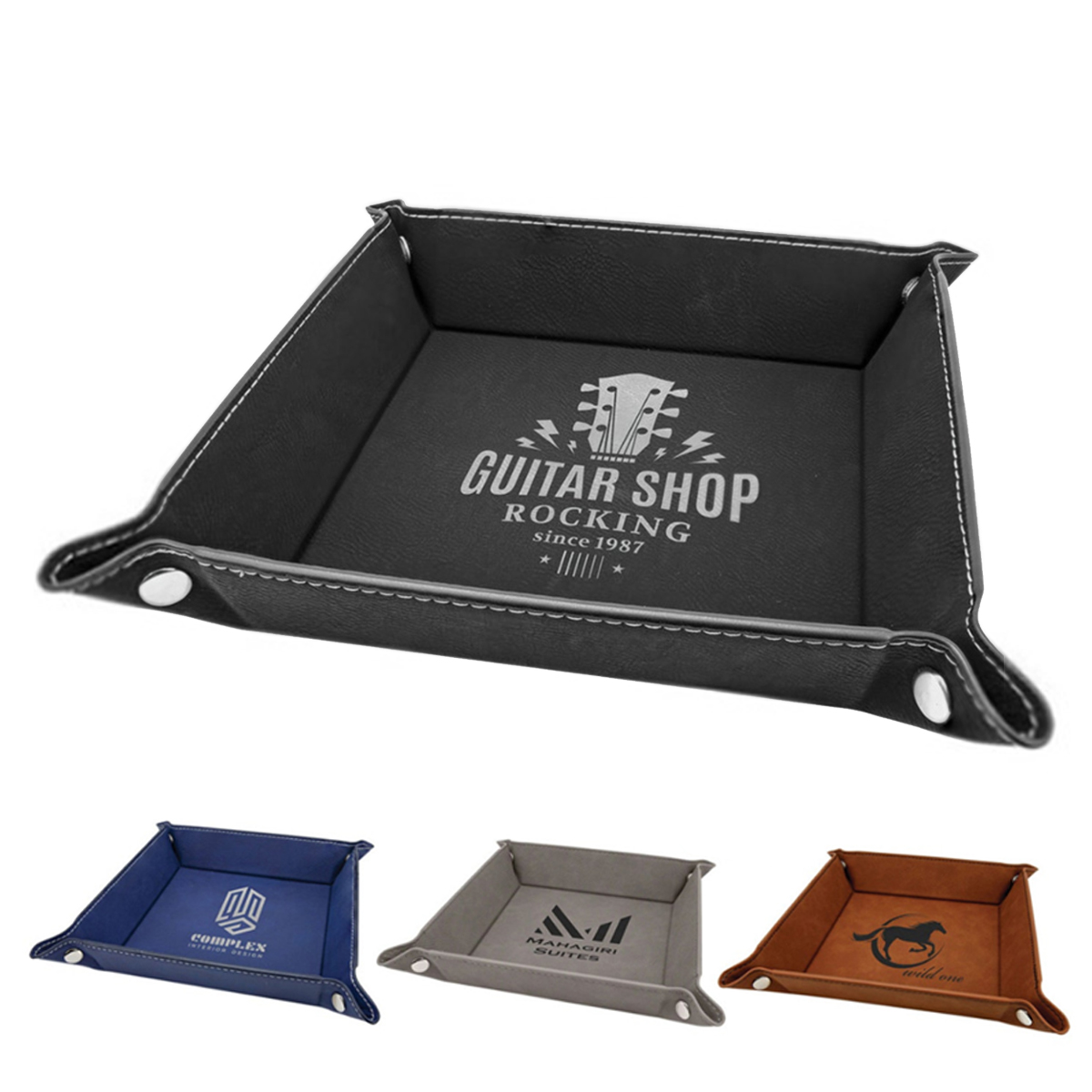 PU Leather Coin Tray